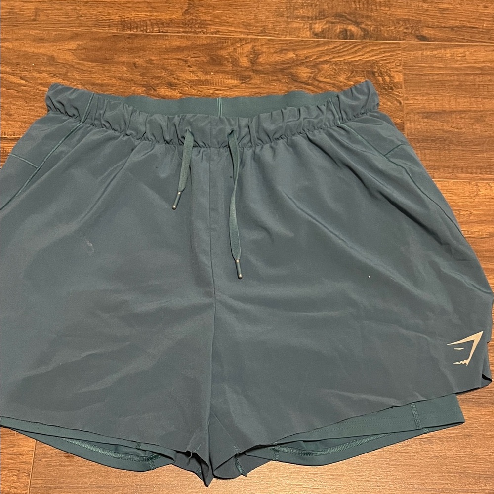 Gymshark Teal Athletic Shorts